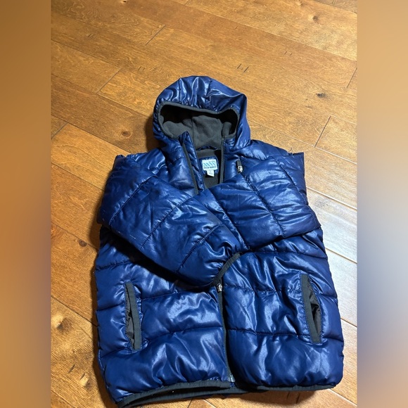 Old navy jacket boys hooded blue size 6/7 - Picture 1 of 3